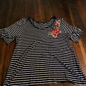 Espresso 3/4 sleeve top